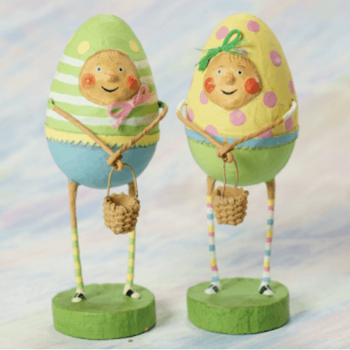Eggland's Best Duo Easter Lori Mitchell Collectible Figurine Set - Quirks!