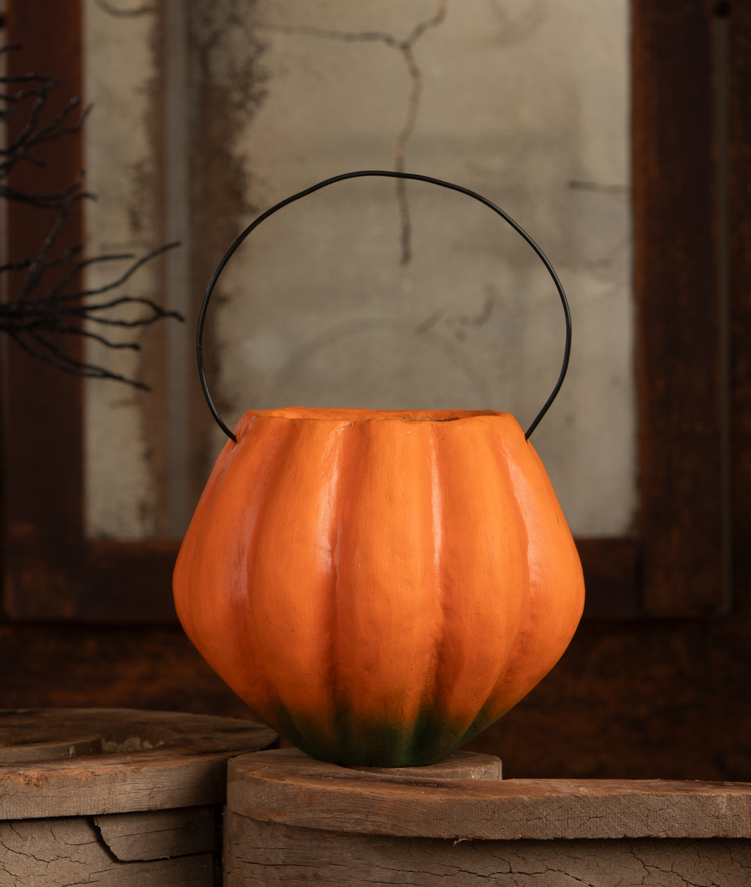Vintage Silly Pumpkin Bucket by Bethany Lowe Designs, image 4