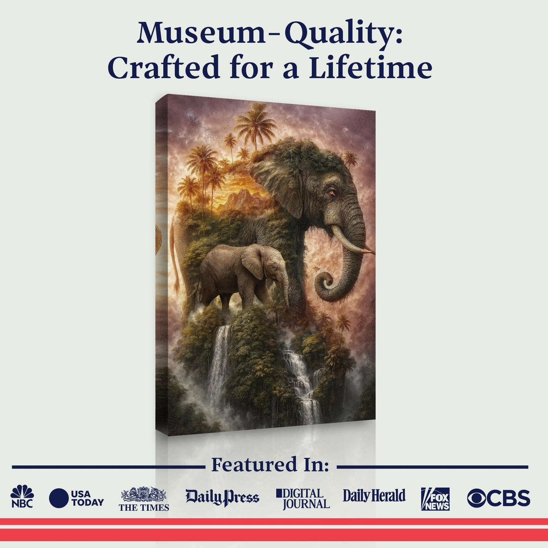 Elephant Jungle Majesty Wall Art