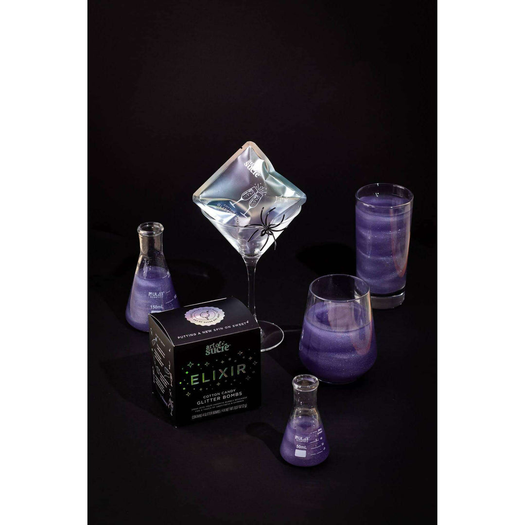 Elixir Cotton Candy Drink Glitter Bombs