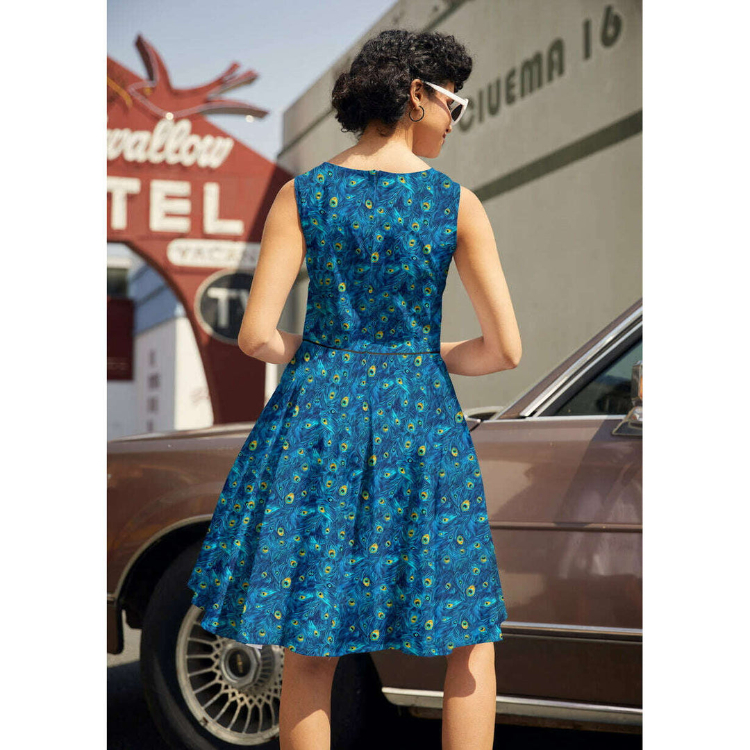 Elizabeth Dress in Peacock