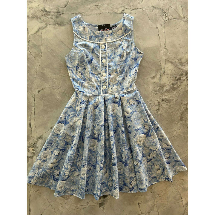 Elizabeth Dress in Sky Floral