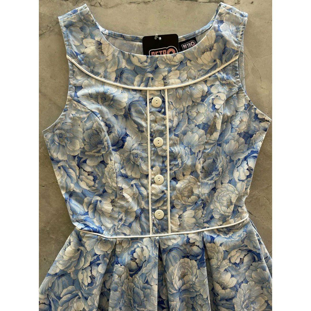 Elizabeth Dress in Sky Floral