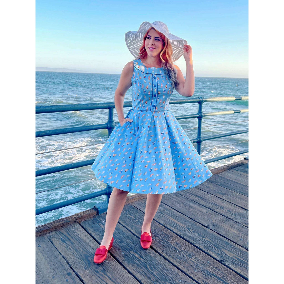 Elizabeth Dress in Windsurfer