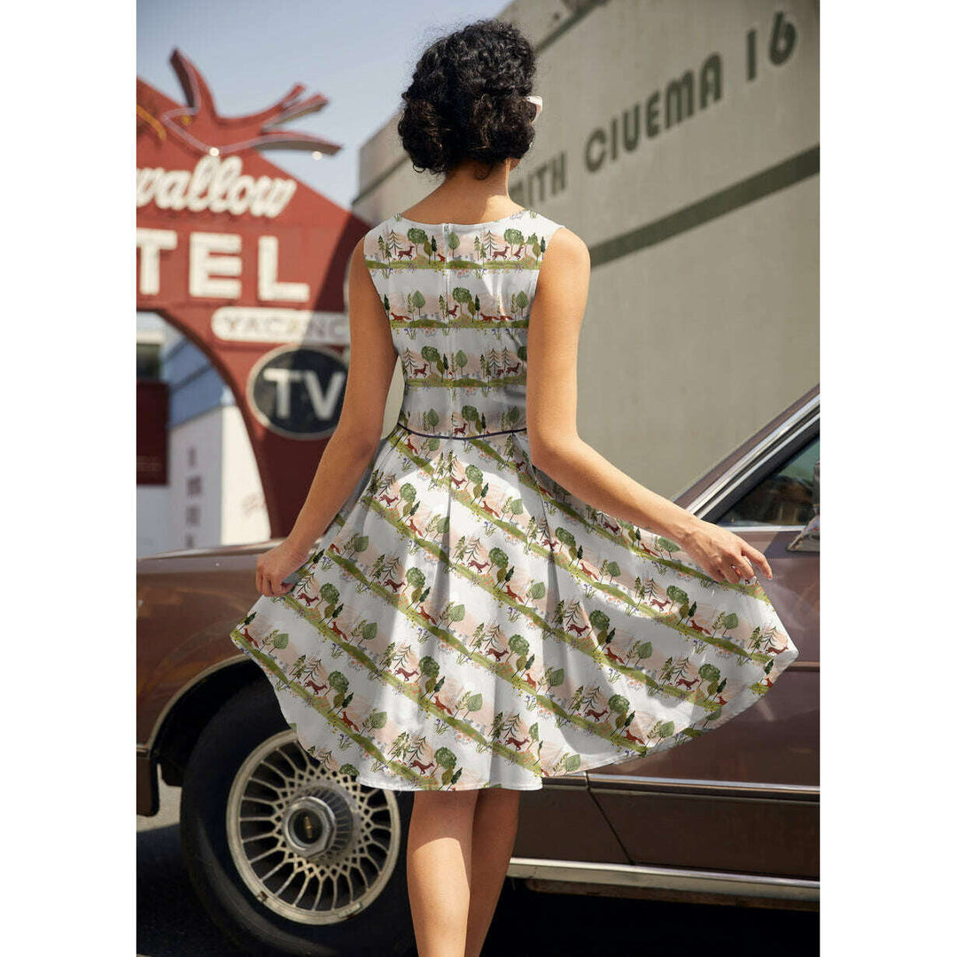 Elizabeth Dress in Woodland Sunset