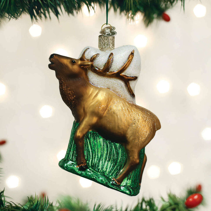 Old World Christmas Elk Blown Glass Ornament