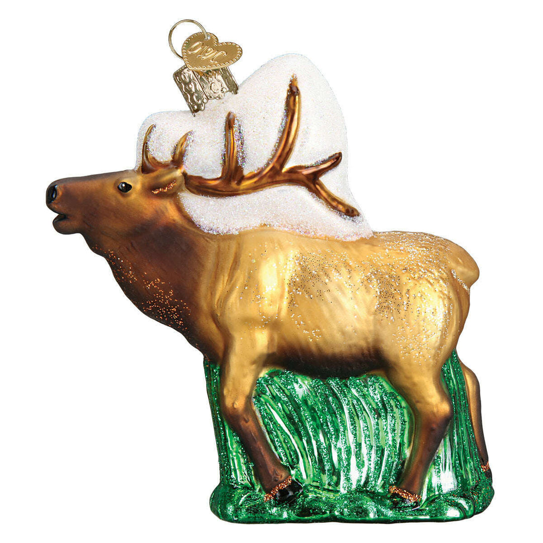 Old World Christmas Elk Blown Glass Ornament