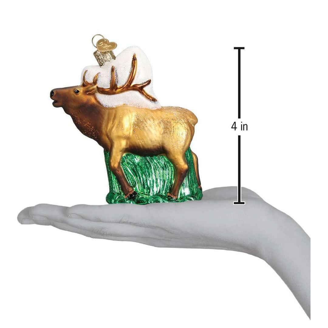 Old World Christmas Elk Blown Glass Ornament