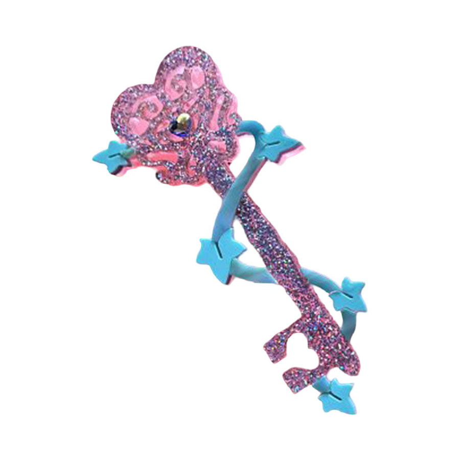 Enchanted Key Of Love Brooch by Cherryloco Jewellery 1