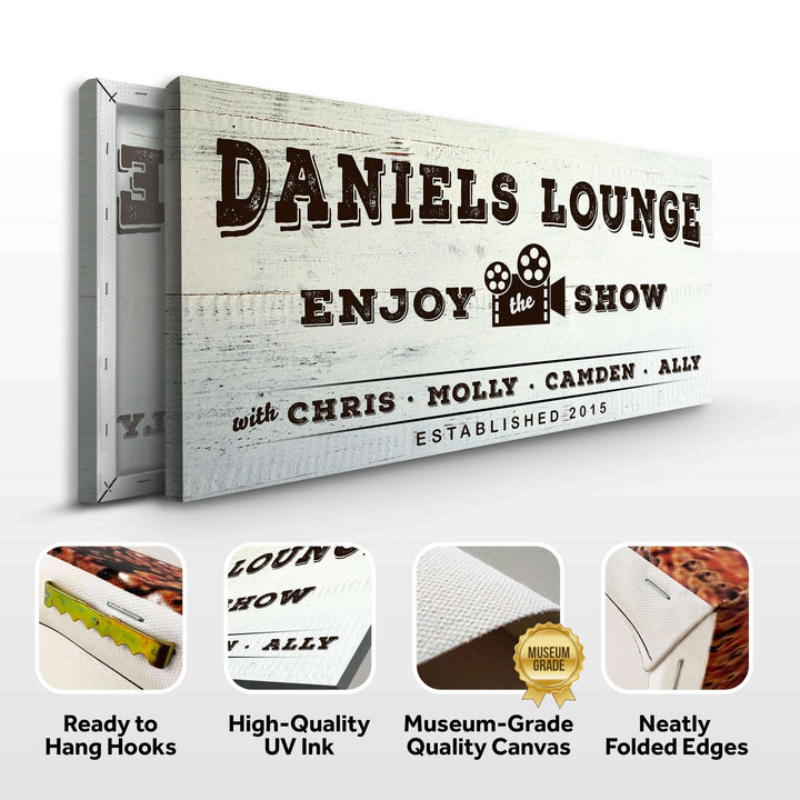 Enjoy the Show Family Cinema Sign