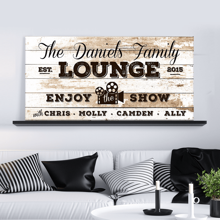 Enjoy the Show Family Cinema Sign