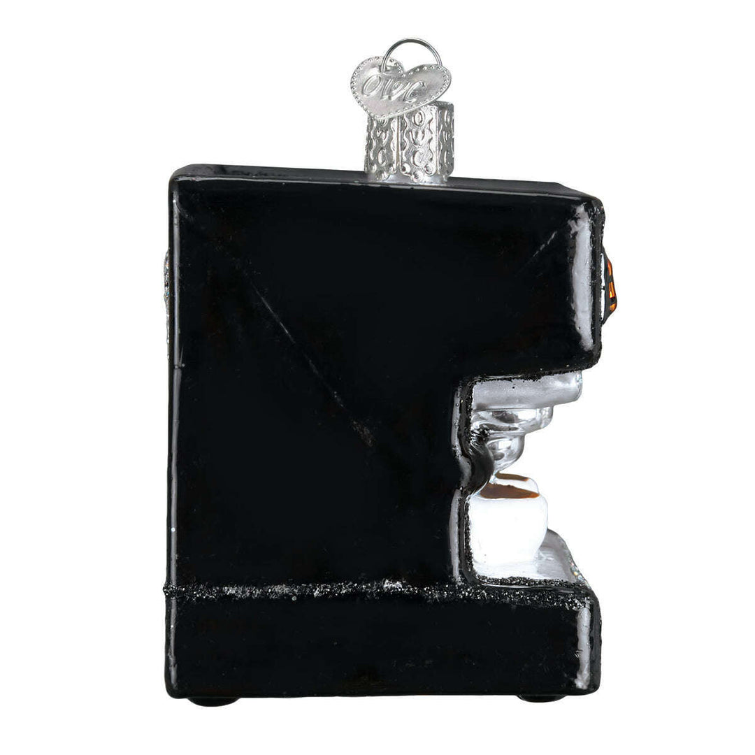 Old World Christmas Espresso Machine Blown Glass Ornament