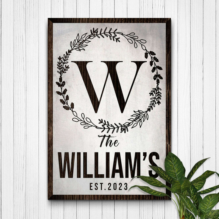 Established Last Name Sign IV