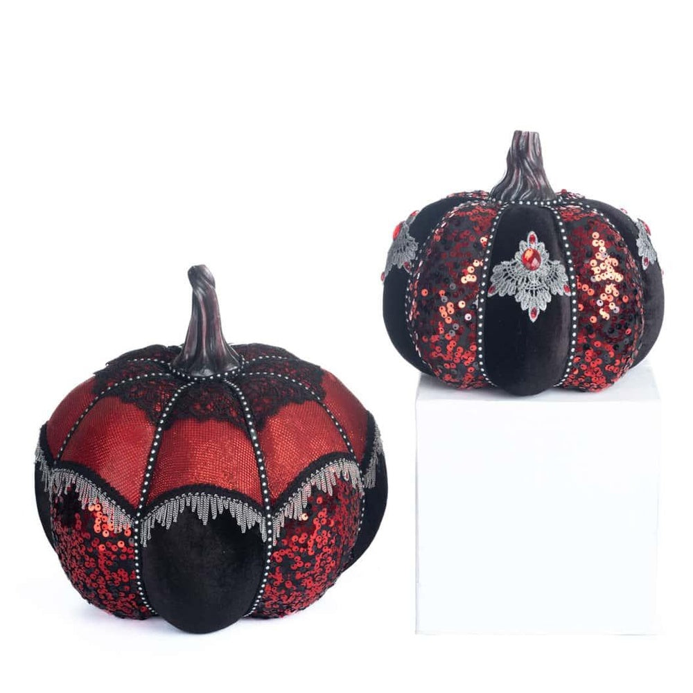 Eternal Devotion Pumpkins Set of 2 by Katherine's Collection 