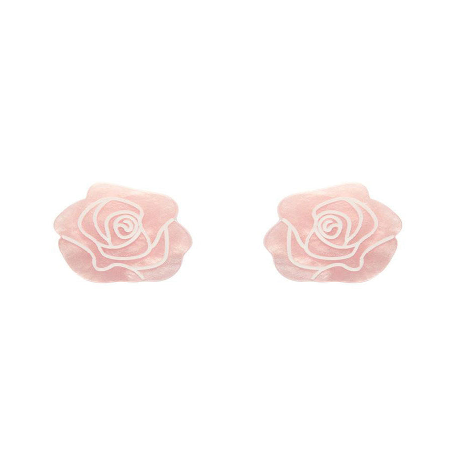 Eternal Rose Stud Earrings - Light Pink (3 Pack) by Erstwilder image