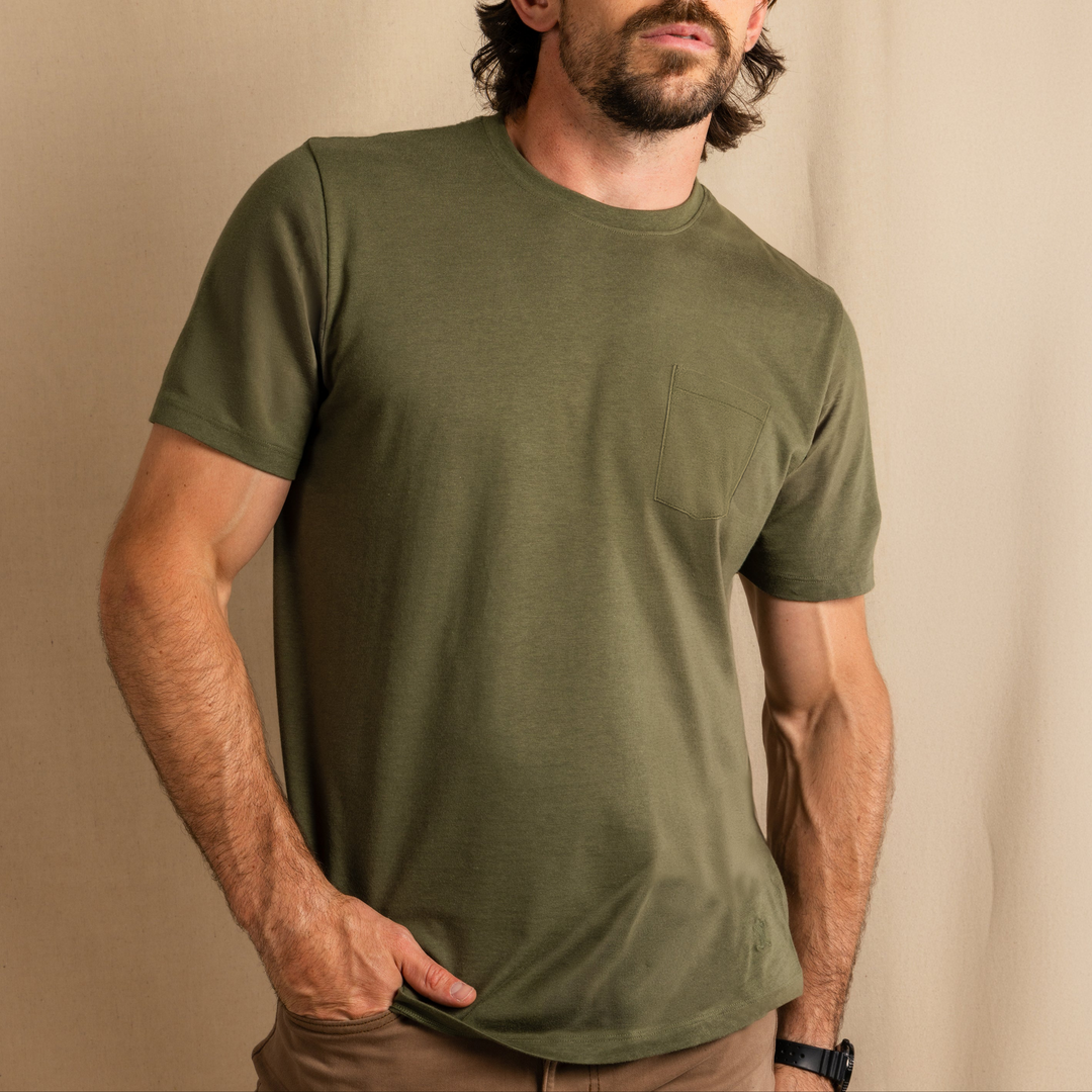The Manzanilla | Olive Everyman™ Pocket T Shirt