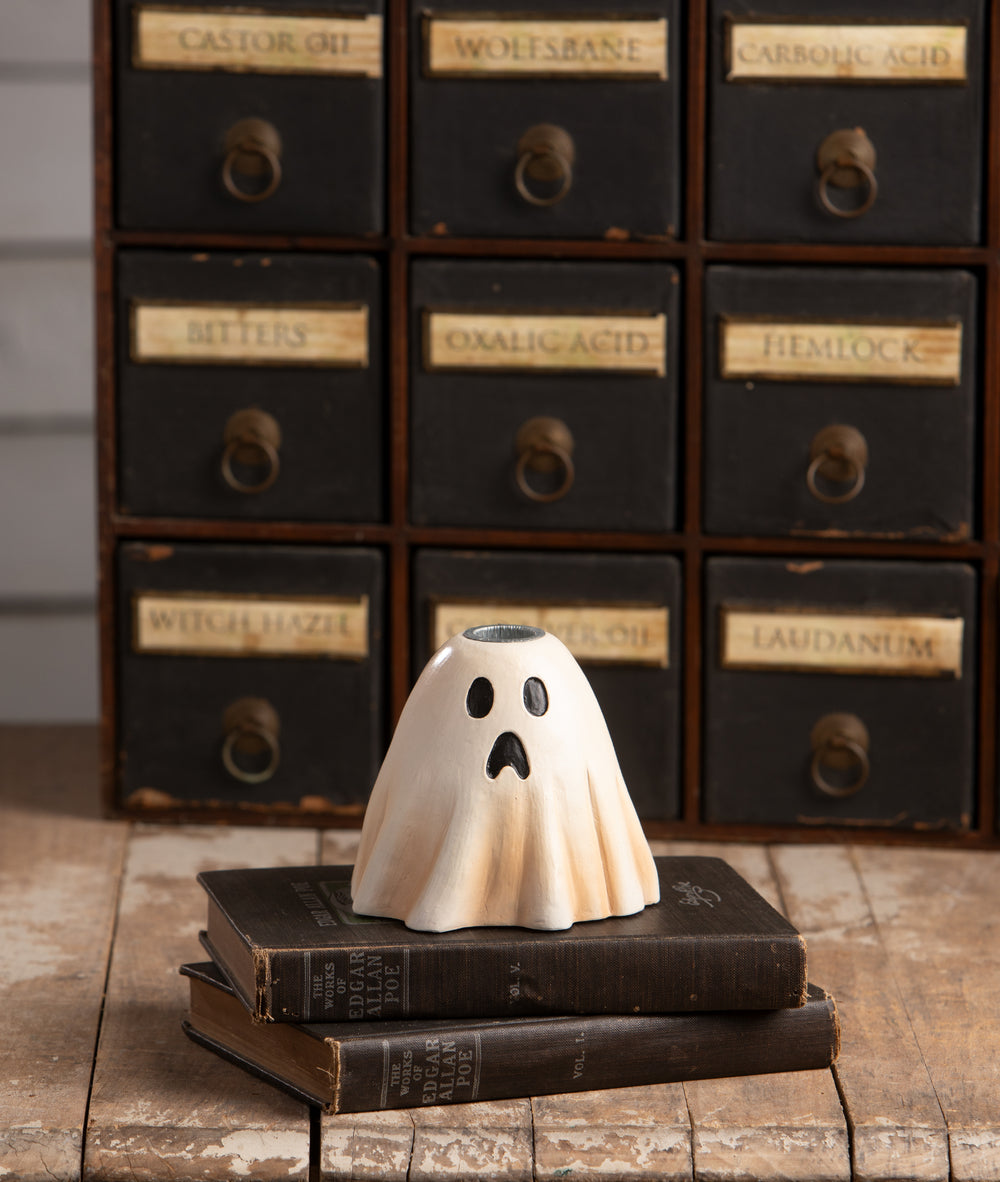 Scared Ghost Candlestick by Bethany Lowe Designs, image 2