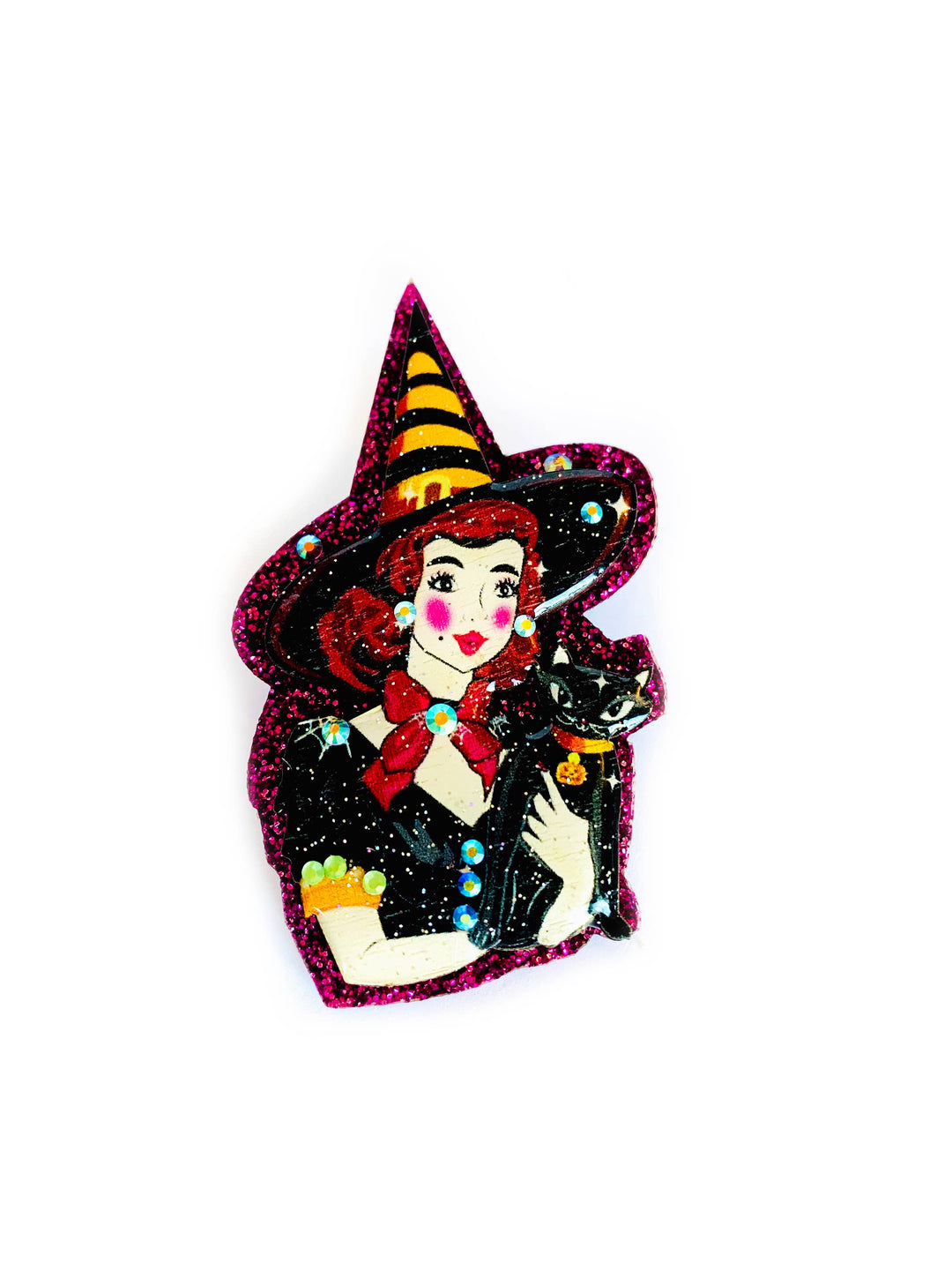 Meggie & her Magical Cat Brooch by Rosie Rose Parker