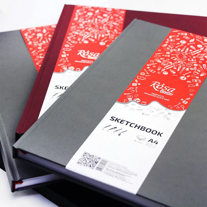 Rosa Studio Sketchbook A4 (8.27*11.69 inches). 8.68 lb/in. 96 page.
