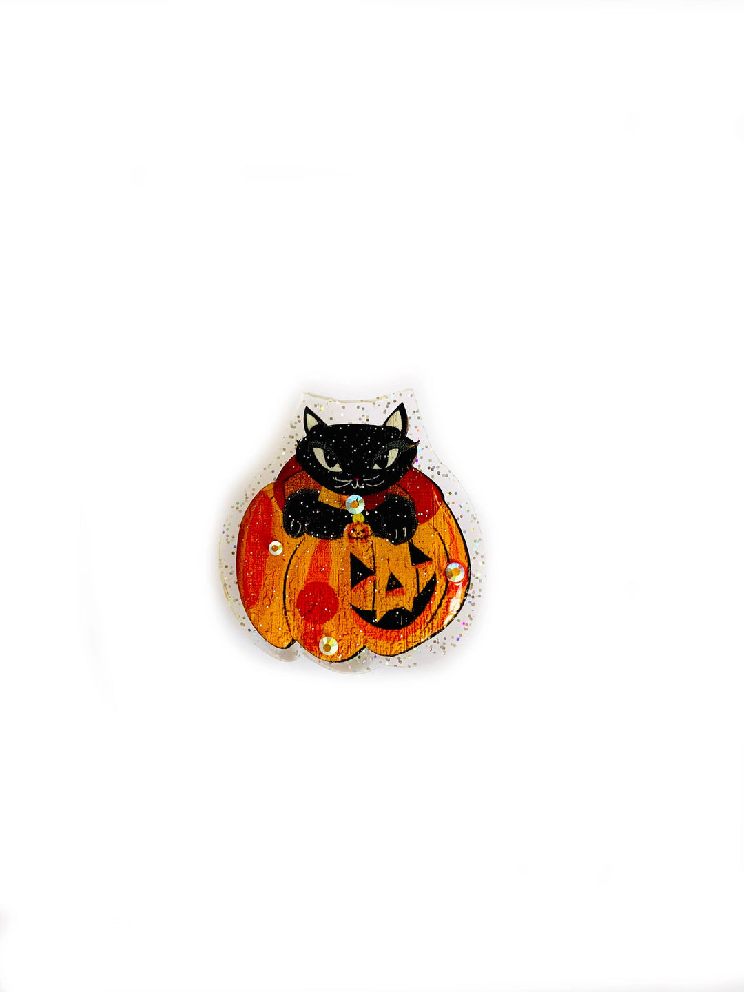 Little Pumpkin Cat Brooch by Rosie Rose Parker