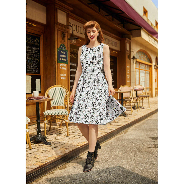 Fabulous Felines Vintage Dress