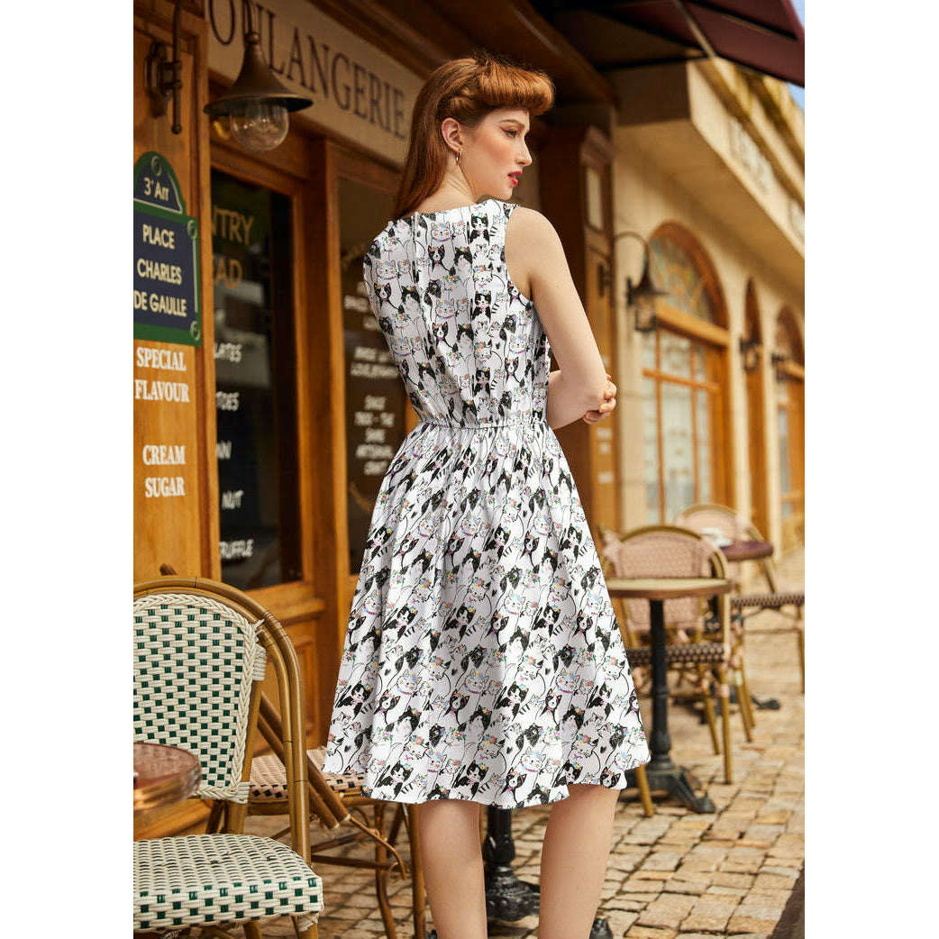 Fabulous Felines Vintage Dress