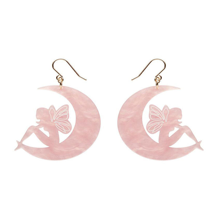 Fairy Moon Drop Earrings - Pink (3 Pack) by Erstwilder image