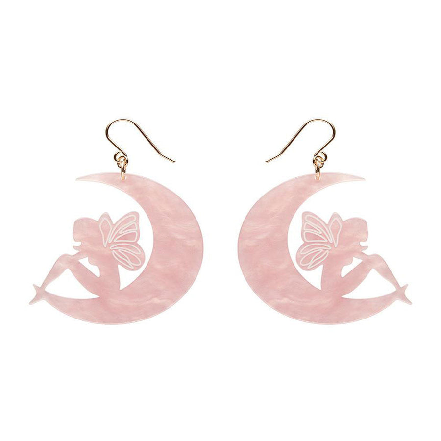 Fairy Moon Drop Earrings - Pink (3 Pack) by Erstwilder image