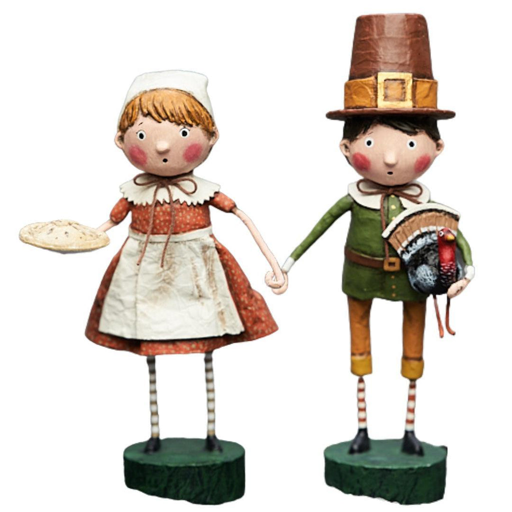 Fall Festivities Set of 2 Thanksgiving Figurines by Lori Mitchell - Quirks!