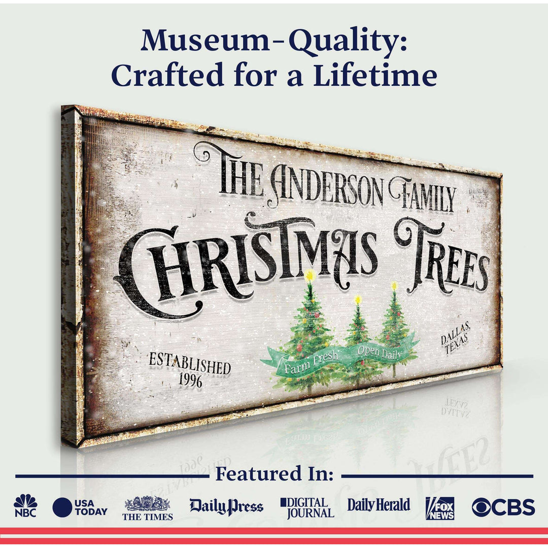 Family Christmas Tree Farm Sign III