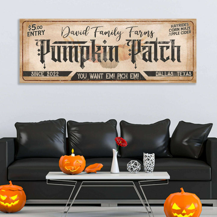 Family Farms Pumpkin Patch Sign II