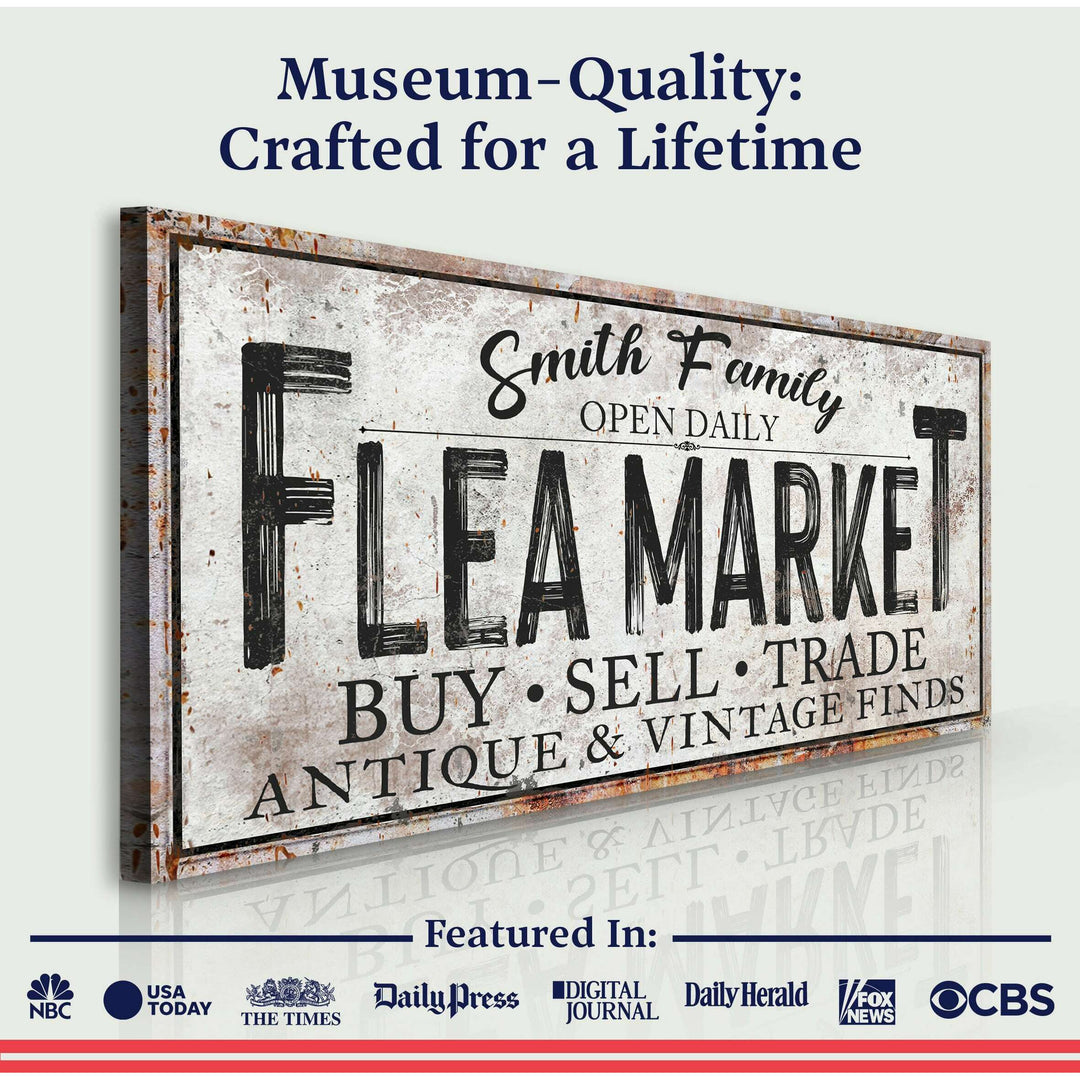 Family Flea Market Sign