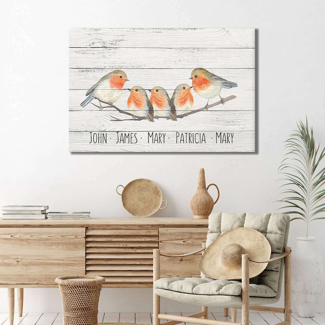 Family Flock of Birds Sign