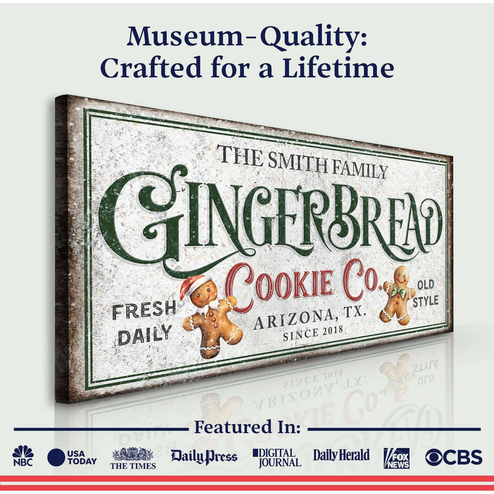 Family Gingerbread Bakery Christmas Sign II