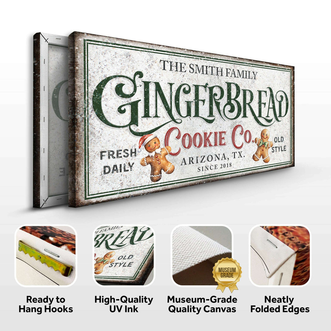 Family Gingerbread Bakery Christmas Sign II