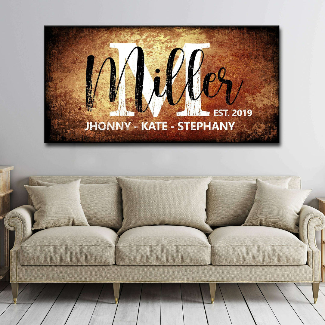 Family Last Name Sign