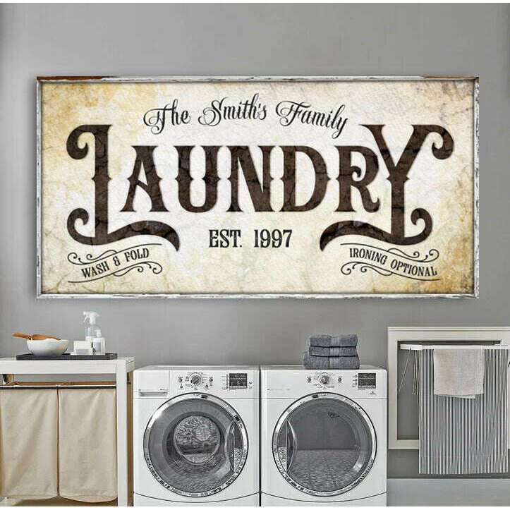 Family Laundry Sign II