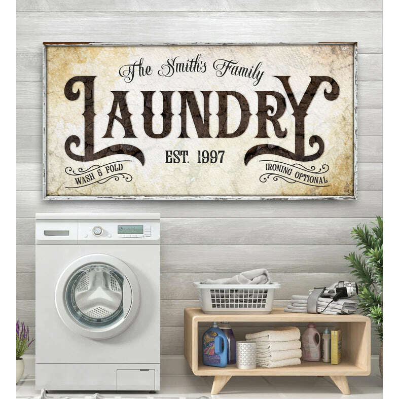 Family Laundry Sign II