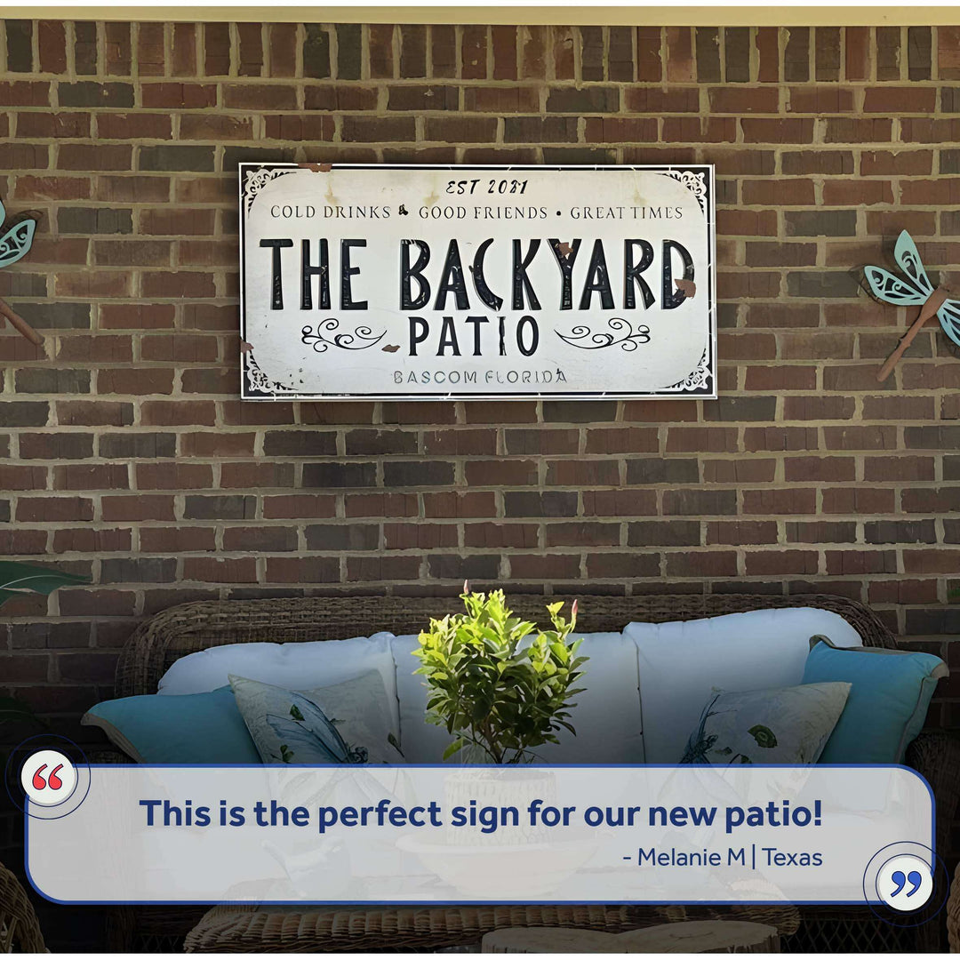 Family Patio Sign