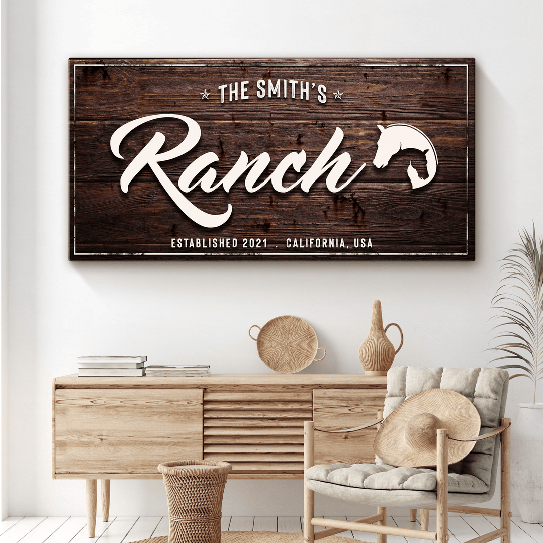 Family Ranch Sign
