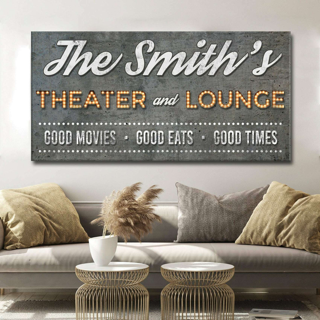 Family Theater and Lounge Sign V
