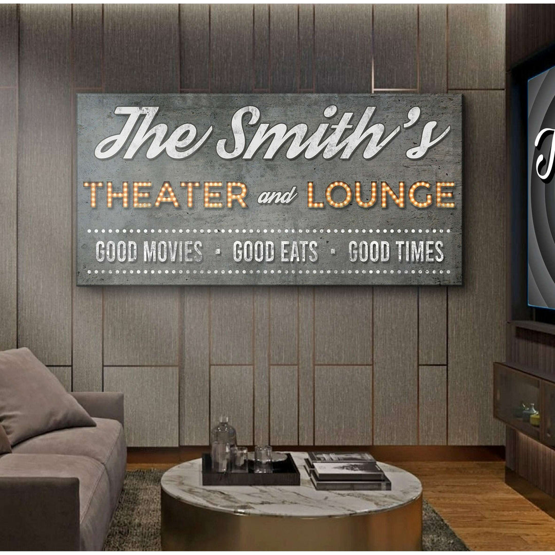 Family Theater and Lounge Sign V