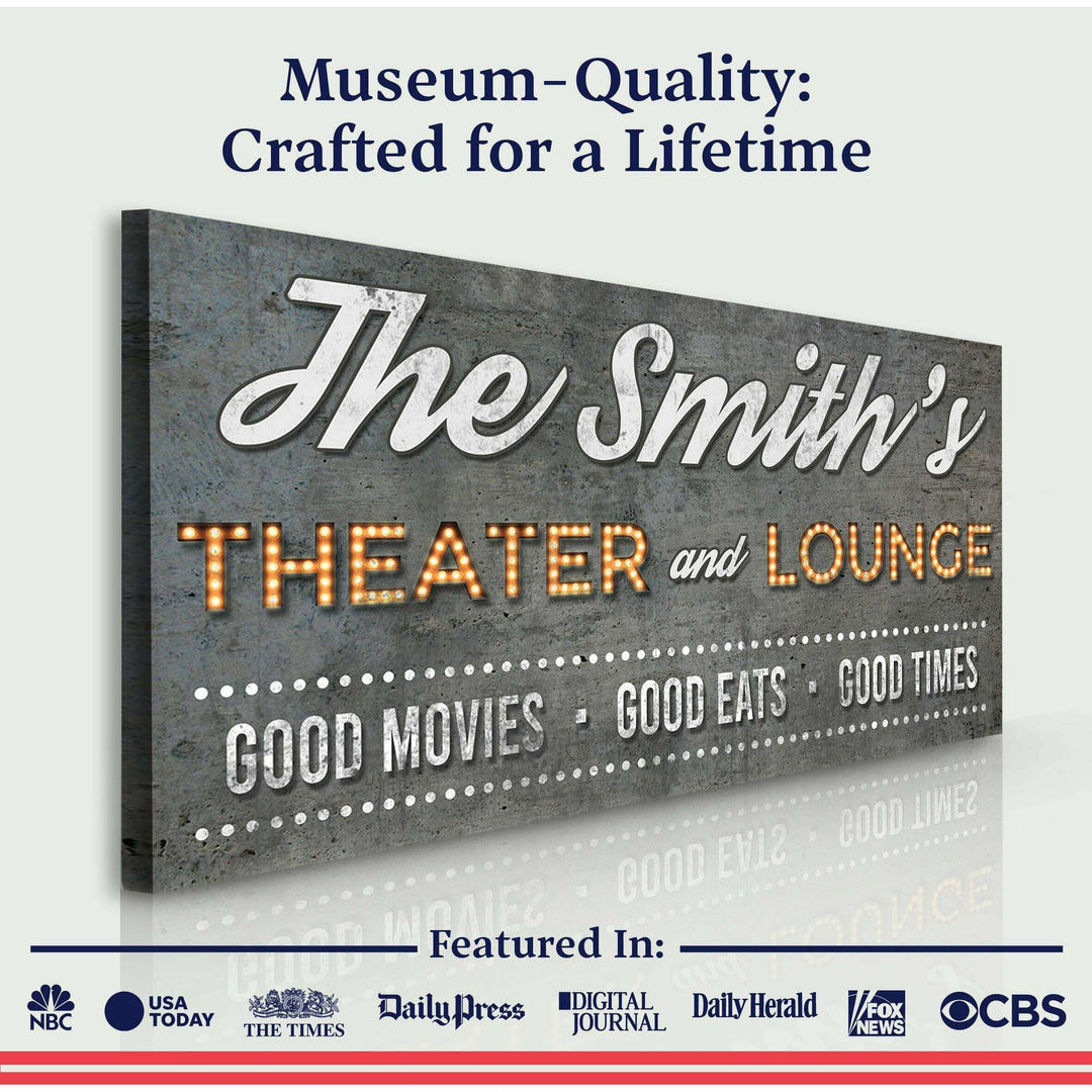 Family Theater and Lounge Sign V