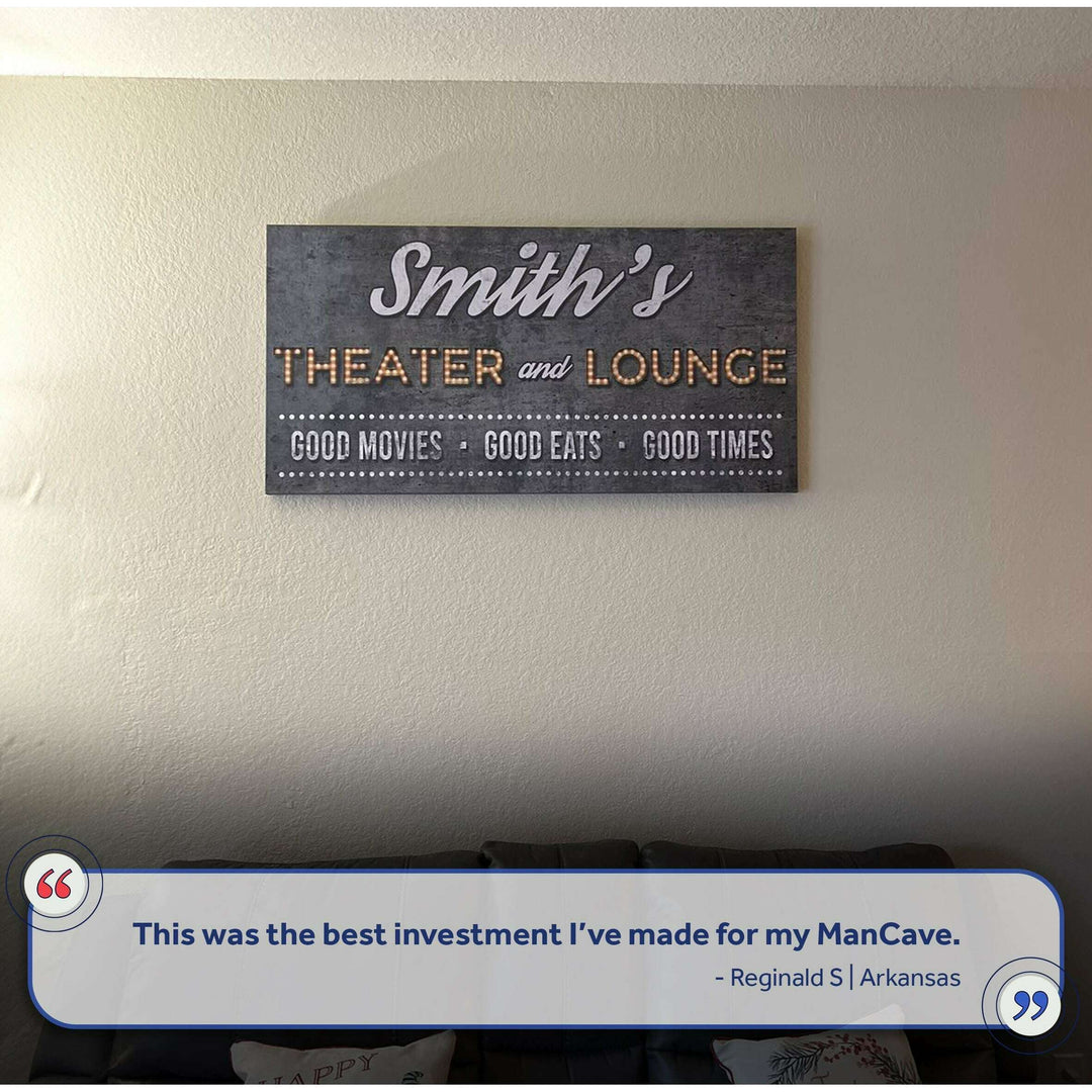 Family Theater and Lounge Sign V
