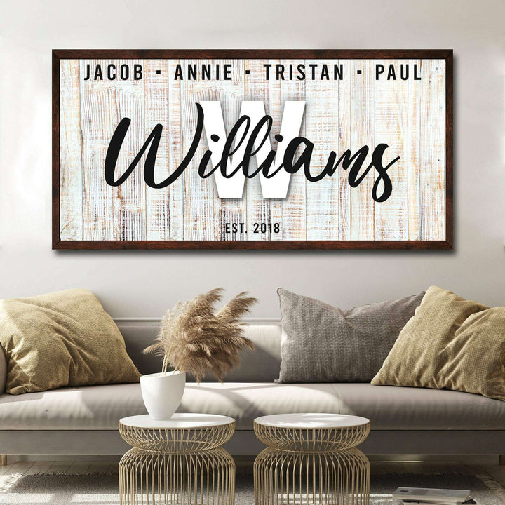 Family Wood Sign III
