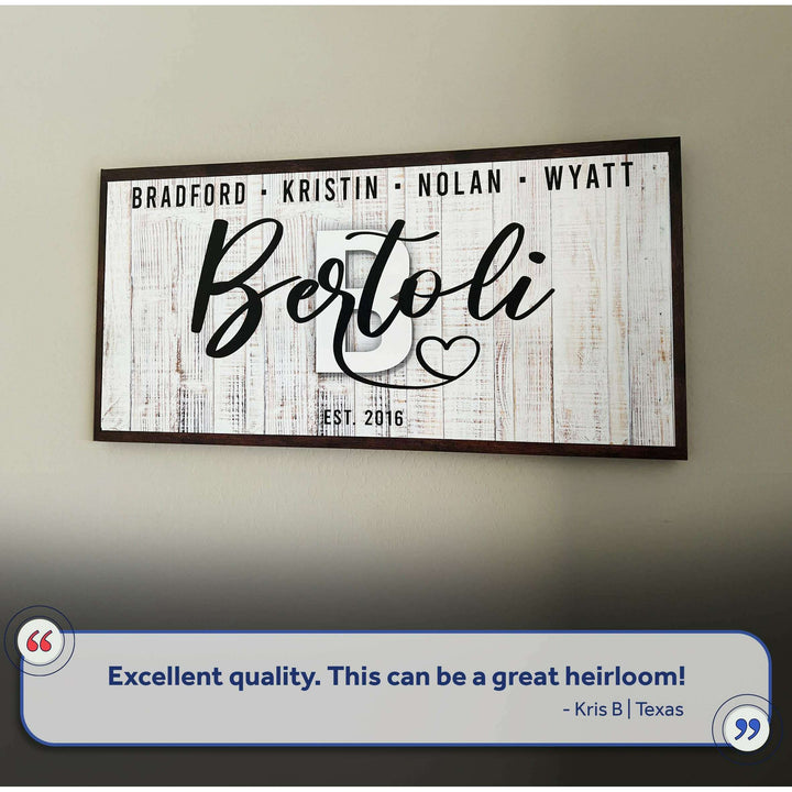 Family Wood Sign III