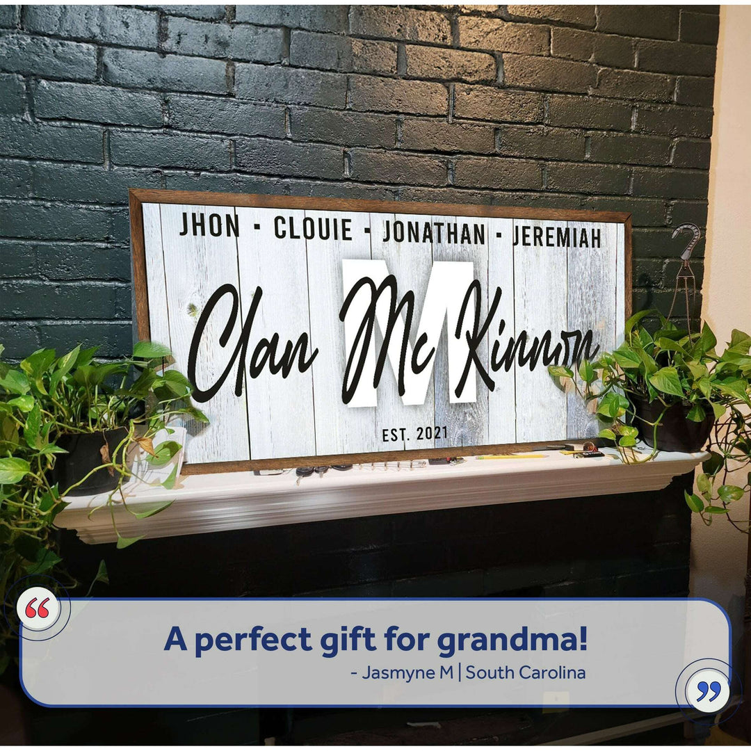 Family Wood Sign