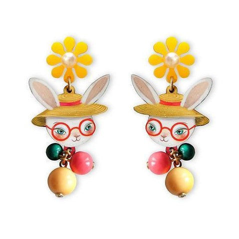 Fancy Easter Bunny Earrings by Laliblue - Quirks!
