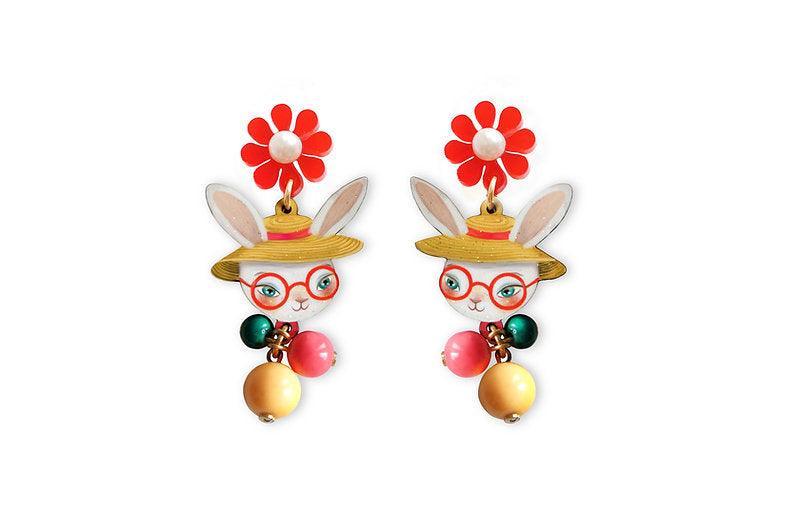 Fancy Easter Bunny Earrings by Laliblue - Quirks!