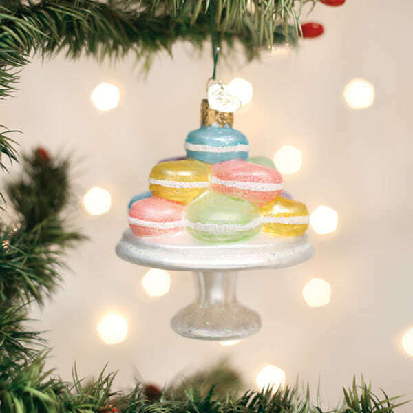 Old World Christmas Fancy Macarons Blown Glass Ornament